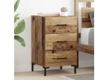 Vidaxl Comodino Con Cassetti In Legno Di Recupero 40 X 40 X 66 Cm Materiale A Base Di Legno
