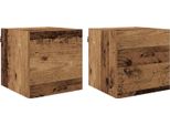 Syfax™ Mobile Tv Legno Vecchio 30,5 X 30 X 30 Cm Legno Multistrato