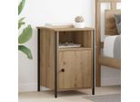 Vidaxl Comodino 2 Pezzi Rovere Artigianale 40 X 42 X 60 Cm Materiale A Base Di Legno