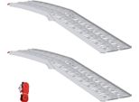 Vidaxl Rampa Di Carico 2 Pezzi Argento 222 X 29 X 14 Cm Alluminio
