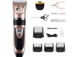 Inf Kit Tagliacapelli Per Animali Domestici Oro Rosa Con Forbici - Set Toelettatura Professionale
