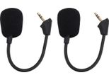 2 Pezzi Di Ricambio Del Microfono Per Le Cuffie Da Gioco Hyperx Cloud Alpha S, Microfono Da Gioco Staccabile Da 3,5 Mm, Cancellazione Del Rumore, Computer Pc
