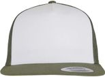 Yupoong Flexfit Unisex Baseball Cap Trucker RW3301 (Taglia Unica) (Oliva/Bianco/Loden)