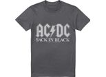 Acdc - Maglietta "Back In Black"" Per Uomo/Donna Unisex TV28046 (Xl) (Charcoal)"