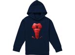 Spider-Man - Felpa Con Cappuccio Per Bambini TV23018 (128) (Marina)