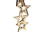 Stelle Decorative In Legno Da Appendere Per L'albero Di Natale E Le Finestre