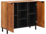 Vidaxl Credenza Con Ripiano Superficie Color Acacia 90 X 33 X 75 Cm