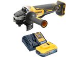 Smerigliatrice Angolare A Batteria Dewalt Dcg 406 H1 18 V 125 Mm Brushless + 1X Batteria Powerstack 5,0 Ah + Caricabatteria