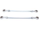 1 Coppia Di Tiranti In Lega D'acciaio Da 255 Mm, Gruppo Terminale A Snodo Sferico Da 8 Mm Per Go Kart Drift Trike Atv Quad Mini Bike