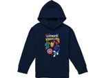 Avengers Assemble - Felpa Con Cappuccio Per Bambini, Trio TV23435 (128) (Navy)
