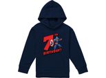 Spider-Man - Maglione Con Cappuccio Per Bambini, Pullover, 7° Compleanno TV23013 (116) (Navy)