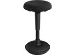 Sgabello Ergonomico - Sgabello Da Ufficio - Regolabile In Altezza - Inclinazione E Rotazione A 360° - Per Scrivania - 33X33X74 Cm - Nero