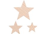 Stelle Decorative Natalizie In Legno Per Decorazioni Festive Da Tavola, 48 Pezzi