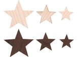 Stelle Decorative In Legno Per Decorazioni Natalizie E Idee Fai Da Te, 48 Pezzi