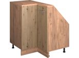 Vicco Mobile Sottotetto Mobile Angolare Rion, 75.6 X 81.6 Cm Con 1 Porta, Rovere Artigianale/Rovere Goldkraft/Quercia Dorata