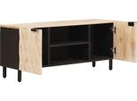 Mobile Tv Vidaxl Superficie Lavata Bianca 105 X 33,5 X 46 Cm