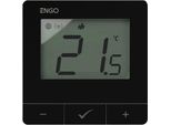 Engo Controls | Termoregolatore E25-BATB - Nero - Zigbee - Smart Home - Funzionamento A Batteria