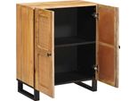 Vidaxl Credenza Marrone 60 X 33 X 75 Cm Legno Massiccio Mango