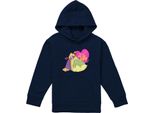 Principessa Disney - "Gli Amici Sono Per Sempre"" Kapuzenpullover Per Bambini, Valentinstag TV23005 (128) (Marine)"