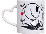 The Nightmare Before Christmas - Tazza Da Caffè, Cuore, "Jack E Sally"", 312Ml TT1066 (Taglia Unica) (Bianco/Nero)"