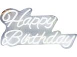 Inf Luce Neon Led Buon Compleanno - 42X26Cm Usb Decorazione Festiva Per Feste