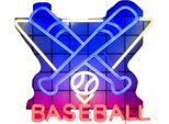 Inf Insegna Al Neon Led Baseball 40X34Cm - Luce Decorativa Alimentata Usb