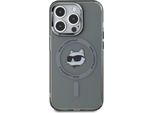 Karl Lagerfeld Klhmp15Xhlschk Iphone 15 Pro Max 6,7 Czarny/Nero Custodia Rigida Iml Metallo Choupette Head Magsafe
