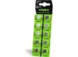 10 Pz. Videx LR44 AG13 1,5 V 158 Mah Batteria Alcalina Senza Mercurio
