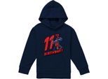 Spider-Man - Felpa Con Cappuccio "11° Compleanno"" Per Bambini TV23017 (152-158) (Navy)"