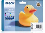 Epson T0556 - Cartuccia D'inchiostro / Multipack - Bk + C + M + Y (4 Pezzi / 32 Ml)