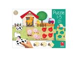 Jumbo Spiele Goula Puzzle 1-5, Puzzle Per Bambini, Puzzle In Legno, Gioco Di Posa, Bambini, Apprendimento Dei Numeri, 53438