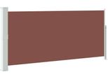 Vidaxl Tenda Laterale Estensibile 140X300 Cm Marrone