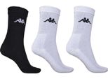 Kappa Chimido Sport Calzini Corti 3 Paia Bianco,Nero Eu 47-49 Uomo,Donna Bianco,Nero Eu 47-49