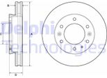 2X Disco Freno Delphi BG9140C Per Ford Ranger (Tke) 61Mm 302Mm