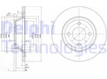2X Disco Freno Delphi BG2783 Per Audi 80 Sedan (8C2 B4) 80 Avant (8C5 B4)