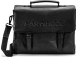 Farmhood Pelle Borsa Da Ufficio Borsa A Tracolla Memphis Briefcase Black 2 Nero