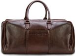 Farmhood Pelle Borsa Da Viaggio Borsa A Tracolla Memphis Travel Bag Dark Brown Marrone Scuro