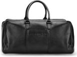 Farmhood Pelle Borsa Da Viaggio Borsa A Tracolla Memphis Travel Bag Black Nero