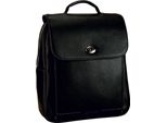 Leonhard Heyden Pelle Zaino Nizza City Backpack Black Nero