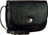 Leonhard Heyden Pelle Borsa A Tracolla Borsa Per Tablet Con Scomparto Per Laptop Nizza Crossbody Bag Black Nero