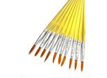 Pennelli Per Pittura - Set Di 10 - Appuntiti - Pennelli - Pennelli - Pittura - Pittura - Pennelli - Pittura - Pennelli - Appuntiti - Giallo