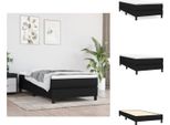 Vidaxl Letto A Molle Insacchettate Nero 90X200 Cm Tessuto - Letti E Strutture Letto