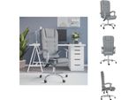 Vidaxl Sedia Da Ufficio Con Funzione Massaggio In Tessuto Grigio Chiaro - Sedie Da Ufficio