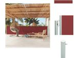 Vidaxl Tenda Laterale Estensibile 117X600 Cm Rosso - Ombrelloni E Tende Da Sole