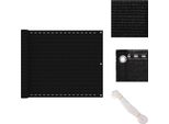 Vidaxl Schermo Privacy Per Balcone Nero 75X400 Cm Hdpe - Ombrelloni E Tende Da Sole