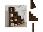 Vidaxl Libreria In Rovere Fumé 155X24X160 Cm - Librerie E Scaffali