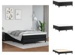 Vidaxl Letto A Molle Insacchettate Nero 140X190 Cm In Pelle Finta - Letti & Strutture Letto