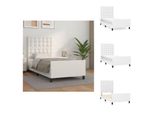 Vidaxl Struttura Letto Con Testiera Bianca 90X190 Cm In Pelle Finta - Letti E Strutture Letto