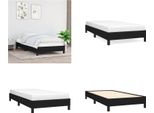 Vidaxl Struttura Letto Nera 90X200 Cm In Tessuto - Struttura Letto - Cornici Letto - Struttura Letto - Letto