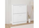 Vidaxl Scarpiera Bianca 59X17X81 Cm In Legno - Scarpiera - Ripiani Per Scarpe - Armadio Per Scarpe - Armadio Per Scarpe